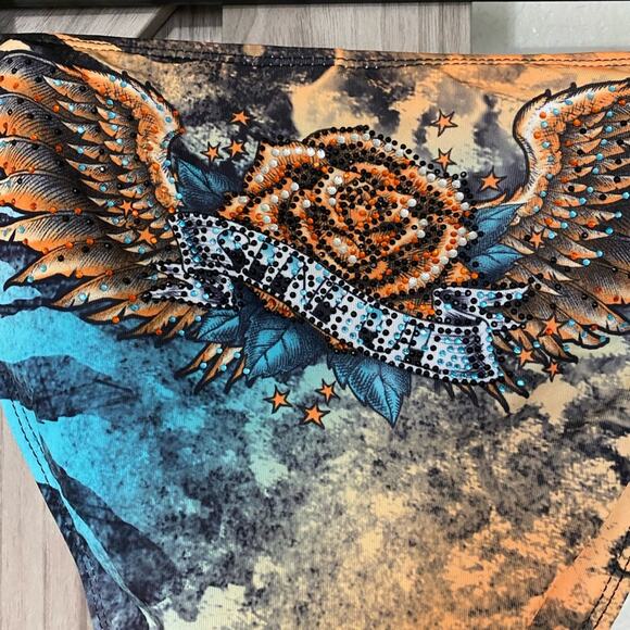 NWT sinful by Affliction hydrogen bikini bottom L - Picture 4 of 4